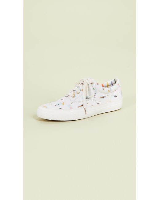 Keds White X Rifle Paper Co Sun Girl Sneakers