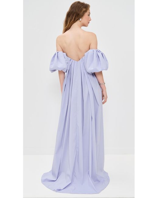 Caroline Constas Purple Palmer Gown