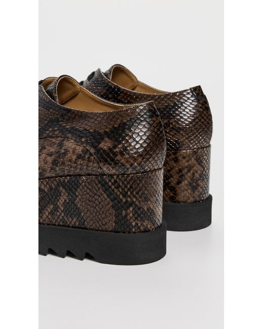 Stella McCartney Black Snake Print Elyse Alter Mat Sneakers