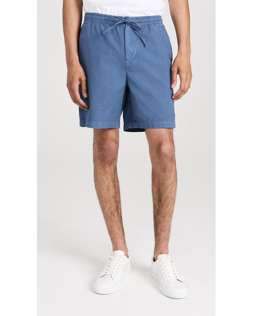 Barbour Blue Oxtown Drawstring 7" Shorts for men