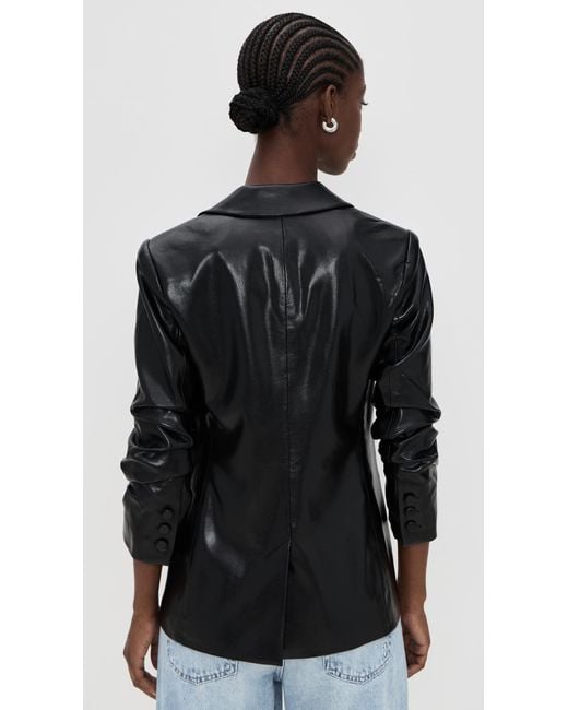 Cinq À Sept Black Vegan Leather Kylie Jacket