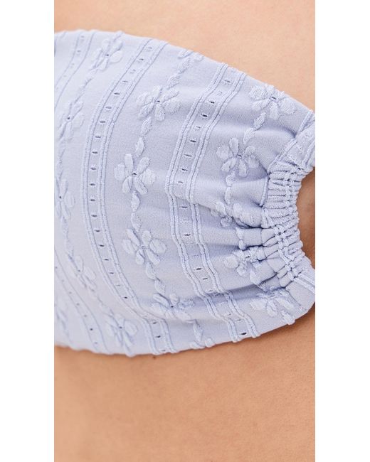 LSPACE Blue Jasper Bikini Top