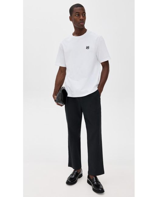 Maison Kitsuné White Fox Head Patch Comfort Tee for men