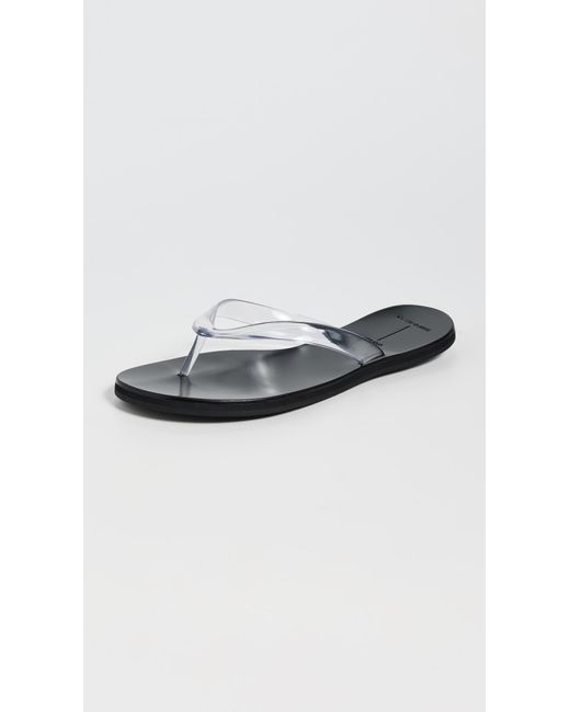 Black Suede Studio Black Jelly Sandals
