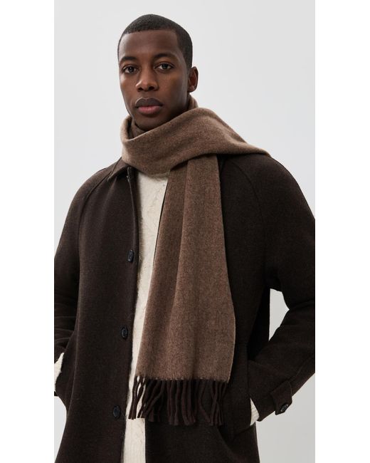 Polo Ralph Lauren Brown Cashmere Blend Menswear Scarf for men