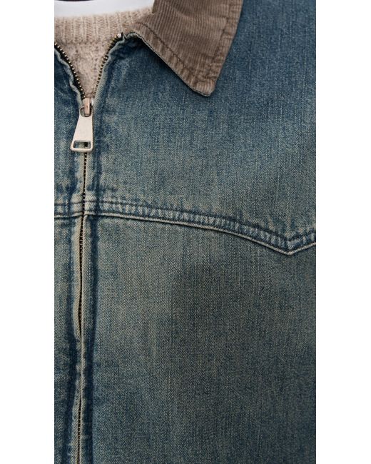 AG Jeans Blue Philip Zip Jacket for men