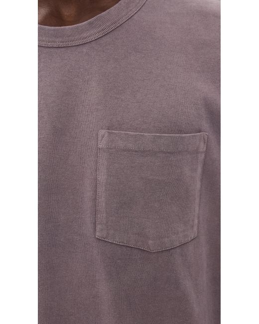 Corridor NYC Purple Garment Dyed Tee for men