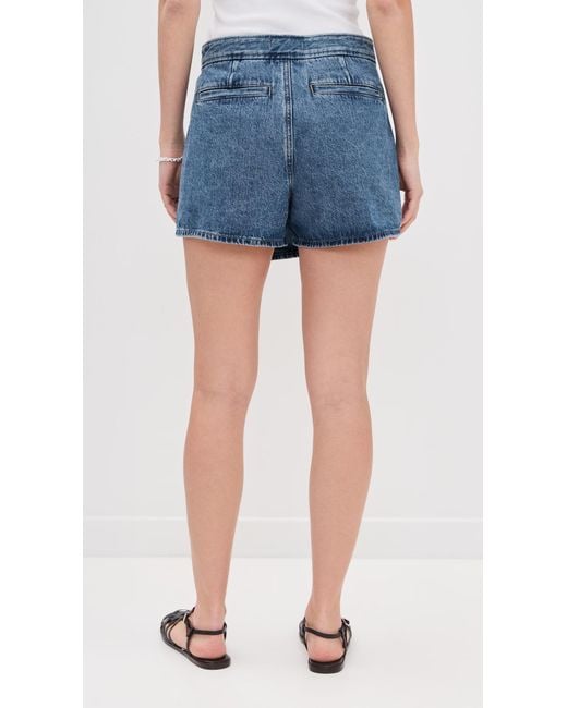 Madewell Blue Wrap Micro Mini Skort