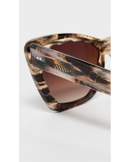 Krewe Brown Brigitte Sunglasses