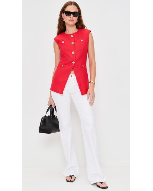 Endless Rose Red Pointed Long Vest