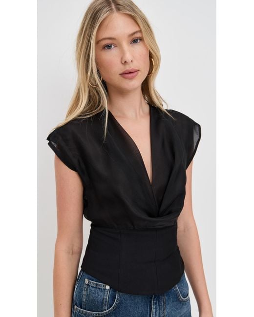 Staud Black Pinnacle Top