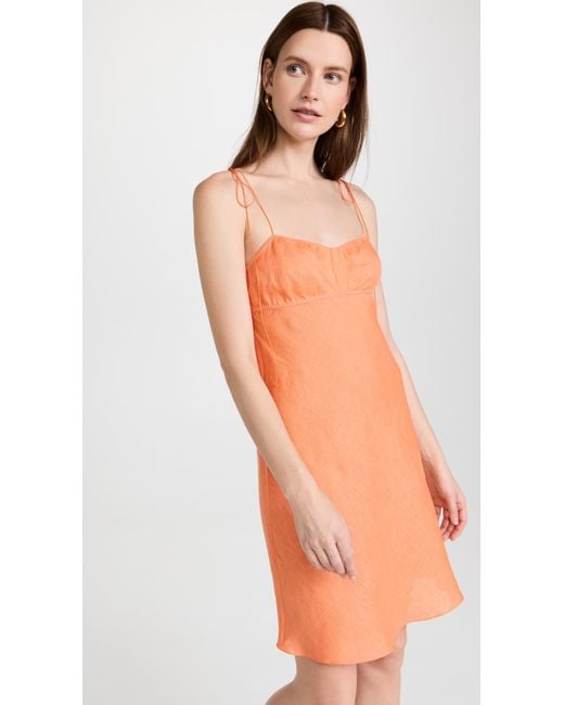 anna october hydra silk slip dress