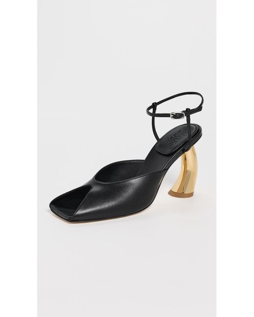 A.W.A.K.E. MODE Black A. W.A. K.E. Mode Giustine Sandals