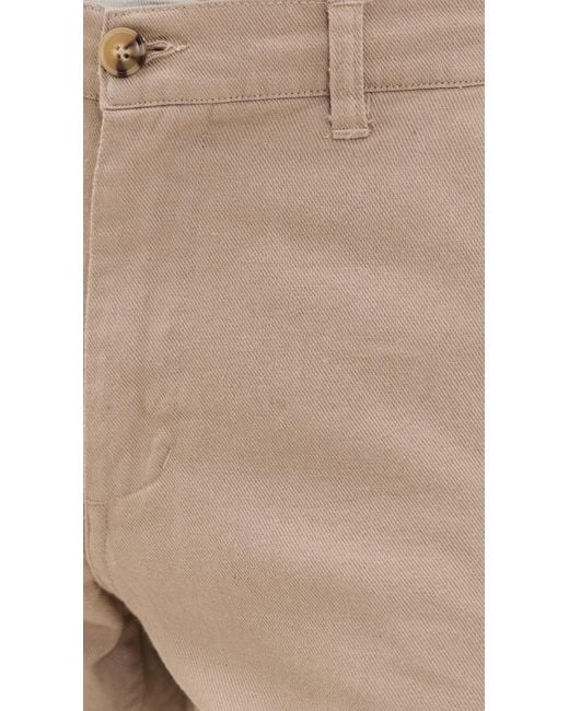 Taylor Stitch Natural Carmel Cotton Linen Pants for men