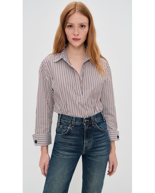 Veronica Beard Gray Draymond Shirt
