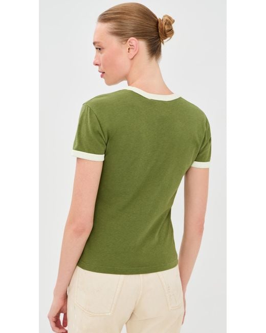 Acne Green Rose Tee