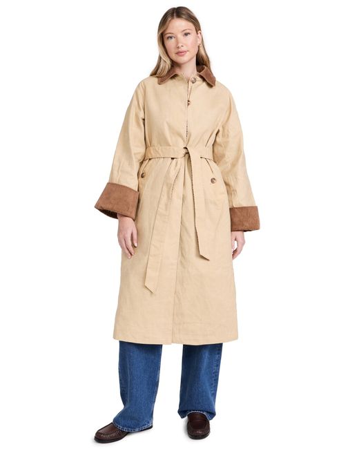 ALIGNE Blue Barnaby Reversible Wax Coat