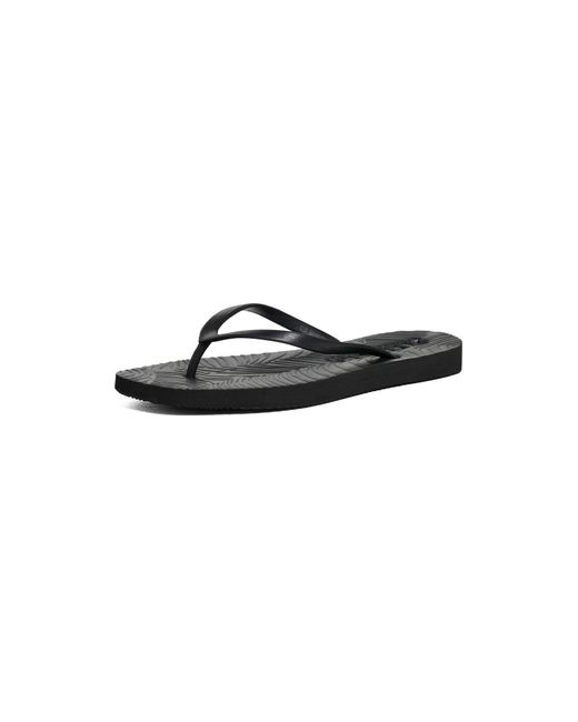 Sleeper Black Tapered Flip Flops