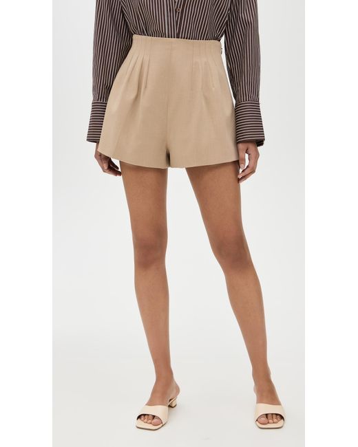 Staud Natural Magpie Shorts