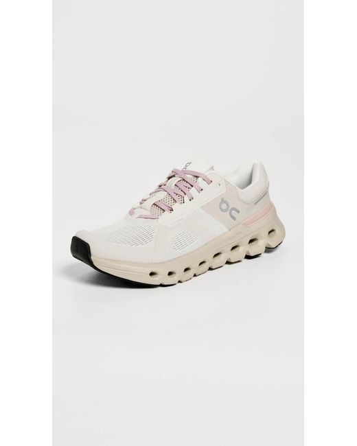 On Shoes White Cloudrunner 2 Sneakers