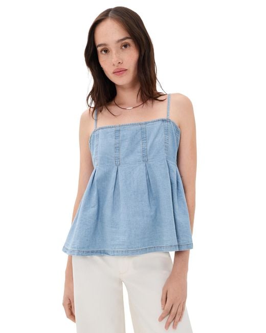 Ba&sh Blue Lucina Top
