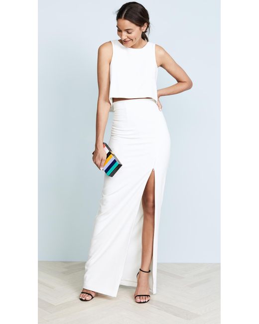 black halo 2 piece dress