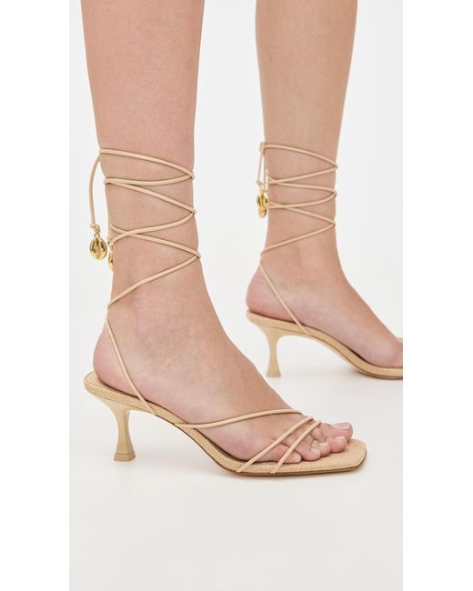 Larroude Black Nadia Sandals