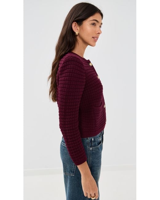 Ba&sh Red Gaspard Cardigan
