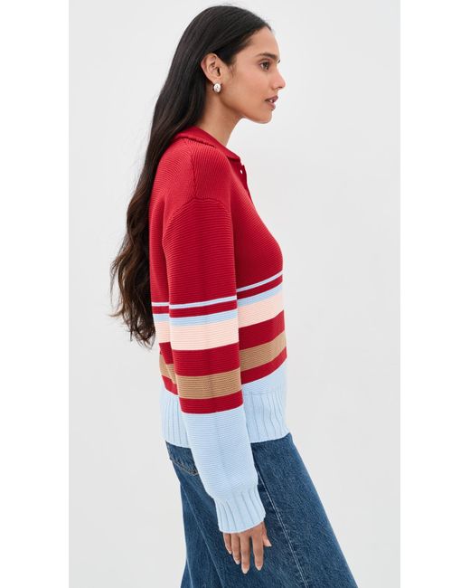 Solid & Striped Red The Cleo Pullover