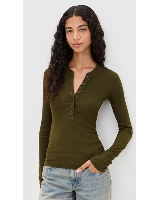 Cotton Citizen Black Verona Henley