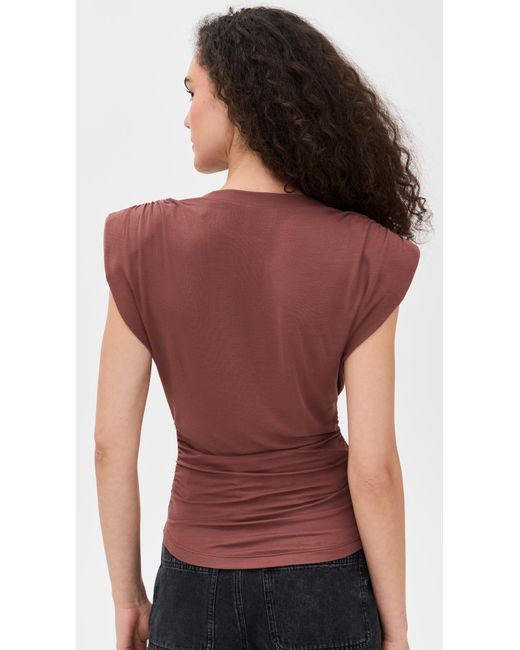 Isabel Marant Red Devani Top