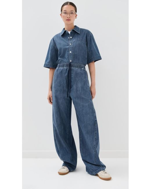 Tibi Blue Summer Denim Winslow Pants