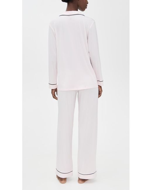 Eberjey White Gisele Long Pajama Set