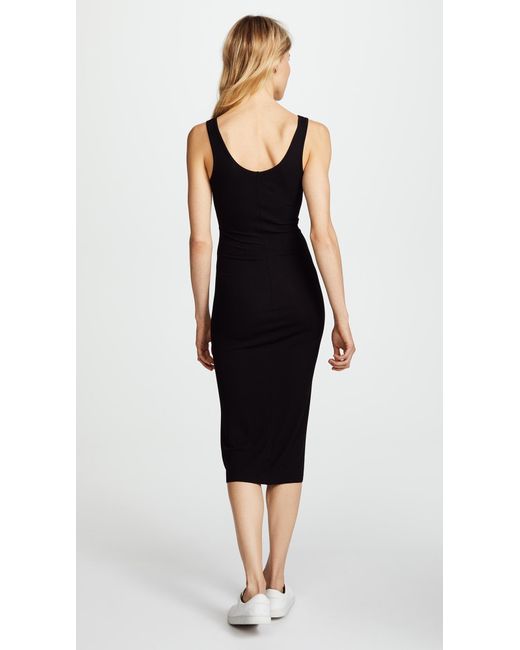 enza costa cotton resort tank dress Enza Costa Cotton Resort Tank Dress in Black