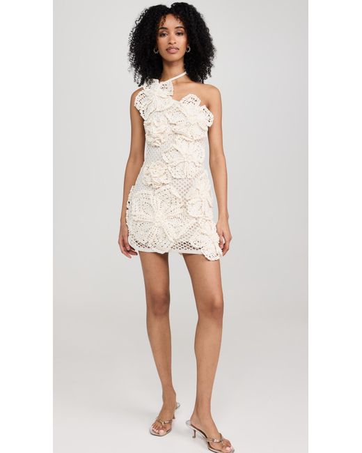 Cult Gaia White Cut Gaia Kendria Crochet Dress