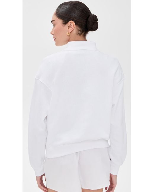 Polo Ralph Lauren White Polo Collar Sweatshirt