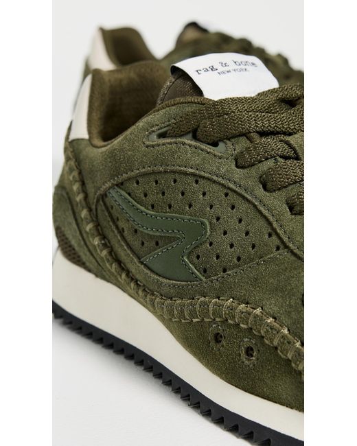 Rag & Bone Green Rb Drift Runner Sneakers