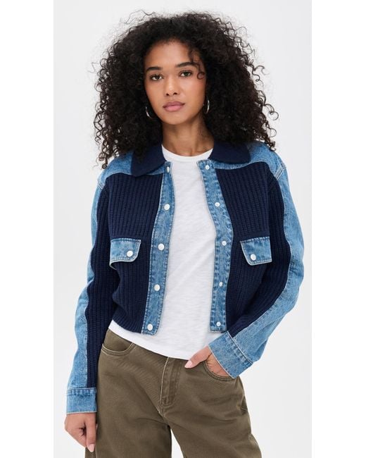 Blank NYC Blue Moving Up Jacket
