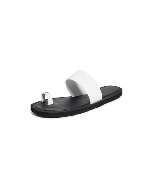 Tory Burch Black Toe Ring Flip Flops