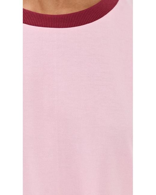 Le Bos Red Rory Ringer Tee