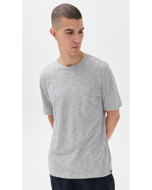 Faherty Brand Gray Sunwashed Tee for men