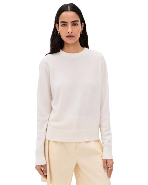 White + Warren Multicolor Cashmere Crew Pullover