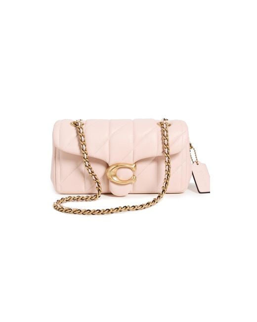 COACH Pink Quilted Tabby Shoulder Bag 20 With Chain