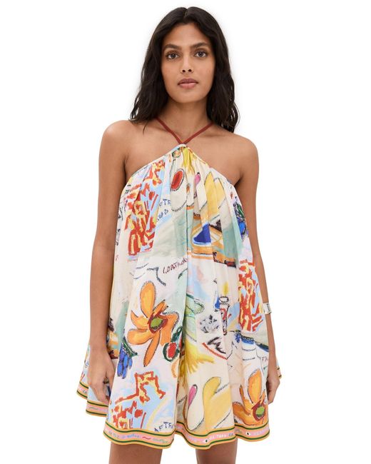 ALMAIS La Charrasca Halter Mini Dress | Lyst