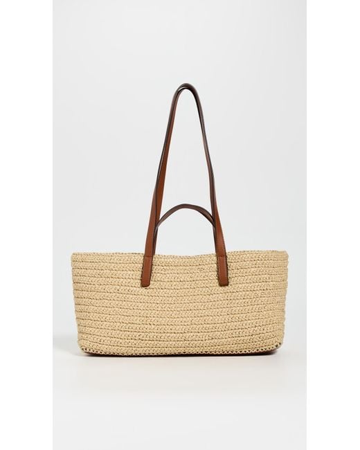 Ulla Johnson Black Lali Raffia Tote