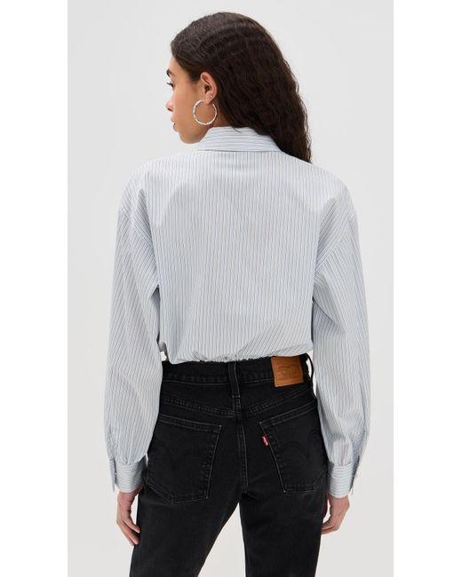 Rag & Bone Multicolor Georgie Stripe Poplin Shirt