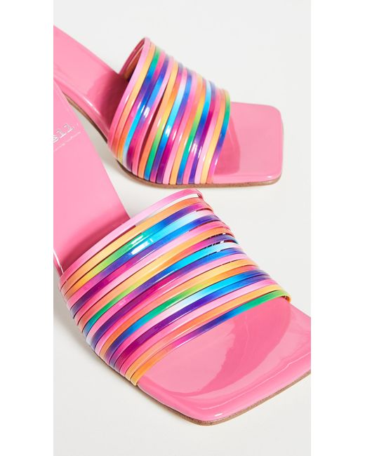 jeffrey campbell pink mules