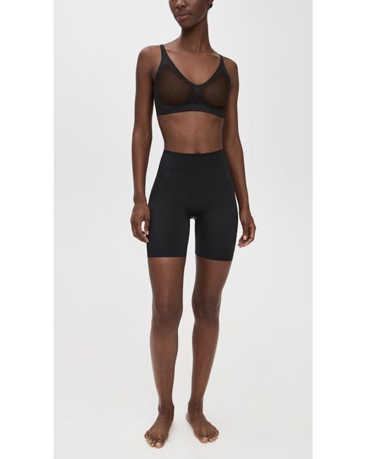 Spanx Black Low Back Mid-Thigh Shapewear