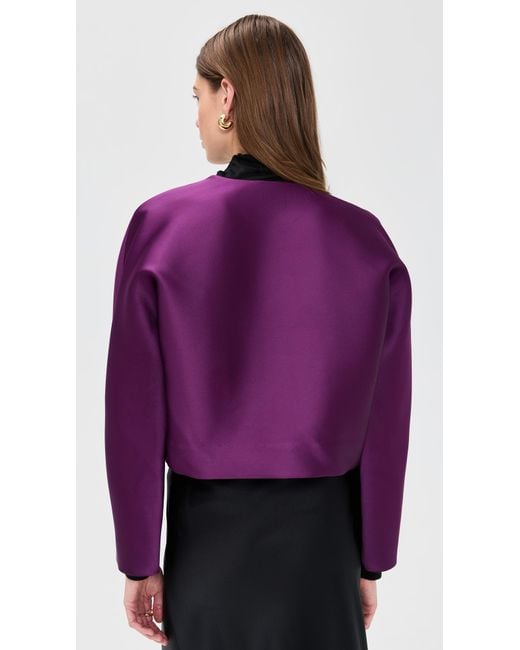 Leset Purple Bobbi Crop Jacket