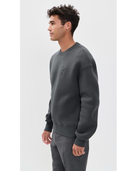 AMI Black Big Adc Sweatshirt for men